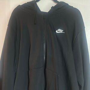 Nike Black Zip-Up Hoodie